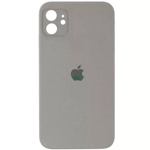Чохол Silicone Case Full Camera Square для Apple iPhone 11 Grey - фото 1