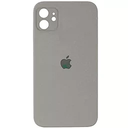 {"ru": "Чехол", "uk": "Чохол"} Silicone Case Full Camera Square для Apple iPhone 11 Grey