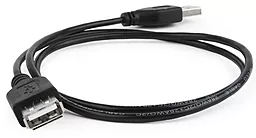 Кабель (шлейф) Cablexpert USB2.0 AM to USB2.0 AF 0.75м чёрний (CC-USB2-AMAF-75CM/300-BK)