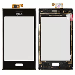 Сенсор (тачскрин) LG Optimus L5 E610, Optimus L5 E612 with frame Black - фото Сенсор (тачскрин) LG Optimus L5 E610, Optimus L5 E612 with frame Black