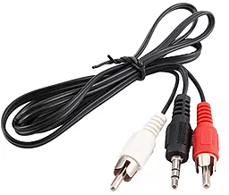Аудіо кабель Piko AUX mini Jack 3.5 мм - 2xRCA M/M 1.5 м cable black (1283126473890)