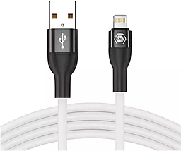 USB Кабель Powermax Silicat 2.4A Lightning Cable White