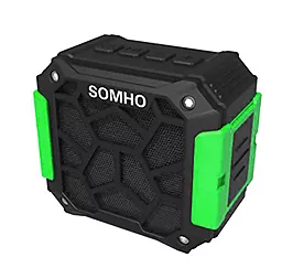 Колонки акустические SOMHO S306 Black/Green - фото Колонки акустические SOMHO S306 Black/Green