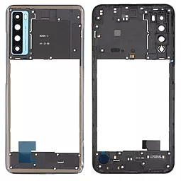 Рамка корпуса TCL 20L со стеклом камеры Luna Blue - фото Рамка корпуса TCL 20L со стеклом камеры Luna Blue
