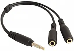 Аудио разветвитель EasyLife AUX mini Jack 3.5 мм M/2xF 0.15 м black