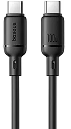 Кабель Baseus Silky Series USB Type-C - Type-C 100w 5a 1м PD cable Black (P10377704113-00)