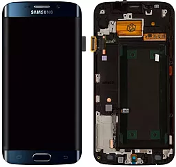 Дисплей Samsung Galaxy S6 Edge G925 с тачскрином и рамкой, Original (PRC), Black Sapphire - фото Дисплей Samsung Galaxy S6 Edge G925 с тачскрином и рамкой, Original (PRC), Black Sapphire