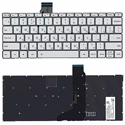 Клавиатура для ноутбука Xiaomi Mi Air 12.5 с подсветкой клавиш Original Silver