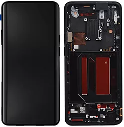 Дисплей OnePlus 7 Pro, 7T Pro (HD1910, GM1910, HD1911, HD1913) з тачскріном і рамкою, оригінал, Black