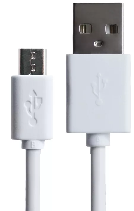 Кабель Grand-X USB-A - micro USB 10.5w 1м cable White (PM01WS) - фото 1