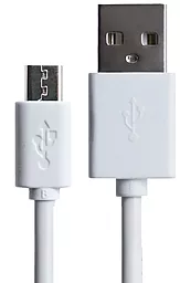 Кабель Grand-X USB-A - micro USB 10.5w 1м cable White (PM01WS) - фото Кабель Grand-X USB-A - micro USB 10.5w 1м cable White (PM01WS)