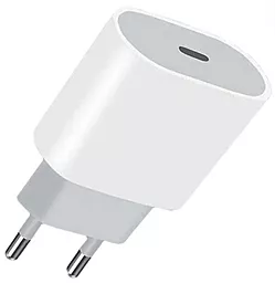 Сетевое зарядное устройство с быстрой зарядкой WUW C145 20W PD USB-C home charger white - фото Сетевое зарядное устройство с быстрой зарядкой WUW C145 20W PD USB-C home charger white