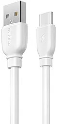 Кабель Remax RC-138a USB-A - Type-C 12w 2.4a 1м cable White - фото Кабель Remax RC-138a USB-A - Type-C 12w 2.4a 1м cable White