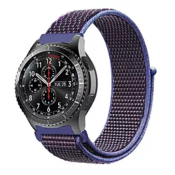 Сменный ремешок для умных часов Nylon Style для Samsung Galaxy Watch 42mm/Watch Active/Active 2 40/44mm/Watch 3 41mm/Gear S2 Classic/Gear Sport (705821) Purple