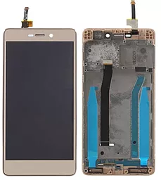 Дисплей Xiaomi Redmi 3, 3 Pro, 3S, 3S Prime, 3X с тачскрином и рамкой, оригинал, Gold - фото Дисплей Xiaomi Redmi 3, 3 Pro, 3S, 3S Prime, 3X с тачскрином и рамкой, оригинал, Gold