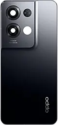 Задняя крышка корпуса Oppo Reno 8 Pro 5G со стеклом камеры, Original Glazed Black