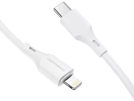 Кабель Tornado TX25 USB Type-C - Lightning 20w 3a 1м PD сable White - фото 3