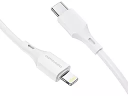 Кабель Tornado TX25 USB Type-C - Lightning 20w 3a 1м PD сable White - мініатюра 3 Кабель Tornado TX25 USB Type-C - Lightning 20w 3a 1м PD сable White - мініатюра 3