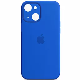 Чехол Silicone Case Full Camera для Apple iPhone 13 Capri Blue