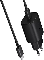 Сетевое зарядное устройство Samsung 25W 1xUSB-C + USB-C-C Cable black (EP-TA800XBEGWW)