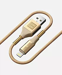 USB Кабель Luxe Cube Armored Lightning Cable Gold (8886668670012)
