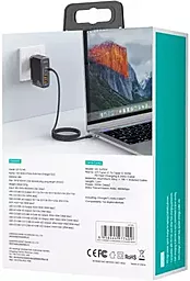 Сетевое зарядное устройство Usams T44 100w 2xUSB-C/USB-A ports + SJ524 U71 USB-C/USB-C cable 1.2m fast charger black (UCTZ01) - миниатюра 7