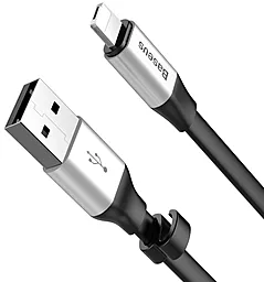 Универсальный кабель Baseus Portable 2-in-1 USB-A to Lightning/micro USB 12w 2.4a 0.23м сable Silver (CALMBJ-0S) - миниатюра 4 Универсальный кабель Baseus Portable 2-in-1 USB-A to Lightning/micro USB 12w 2.4a 0.23м сable Silver (CALMBJ-0S) - миниатюра 4
