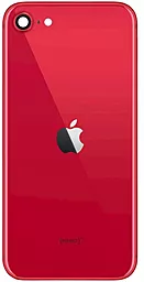 Задняя крышка корпуса Apple iPhone SE 2020 / SE 2022 со стеклом камеры Red - фото Задняя крышка корпуса Apple iPhone SE 2020 / SE 2022 со стеклом камеры Red