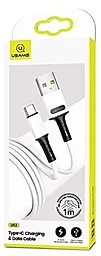 Кабель Usams U52 Remarkable USB-A - Type-C 10w 1м cable White - миниатюра 3 Кабель Usams U52 Remarkable USB-A - Type-C 10w 1м cable White - миниатюра 3