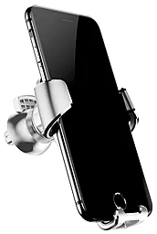 Держатель Baseus Gravity Car Vent Mount Silver (SUYL-0S) - фото Держатель Baseus Gravity Car Vent Mount Silver (SUYL-0S)