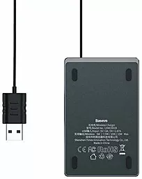 Уценка Беспроводное (индукционное) зарядное устройство  Baseus Card Ultra-thin 15W with USB cable  Black - миниатюра 3