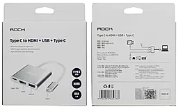 Rock To HDMI/Type-C /USB 3.0 Silver - миниатюра 3