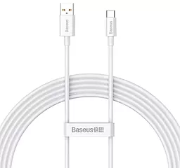 Кабель Baseus Superior Series Fast Charging USB-A - Type-C 100w 6a 2м cable moon White (P10320102214-03) - фото Кабель Baseus Superior Series Fast Charging USB-A - Type-C 100w 6a 2м cable moon White (P10320102214-03)
