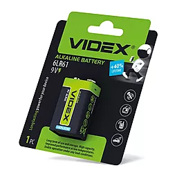 Батарейка Videx 6LR61 (крона) 1шт