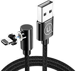 USB Кабель Usams U54 Right-Angle Magnetic Lightning Cable Black