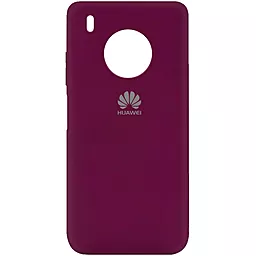 Чехол Epik Silicone Cover My Color Full Protective (A) Huawei Y9a Marsala
