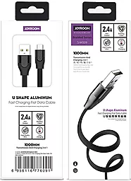 Кабель Joyroom S-M359 USB-A - micro USB 12w 2.4a 1м cable Black - мініатюра 3 Кабель Joyroom S-M359 USB-A - micro USB 12w 2.4a 1м cable Black - мініатюра 3