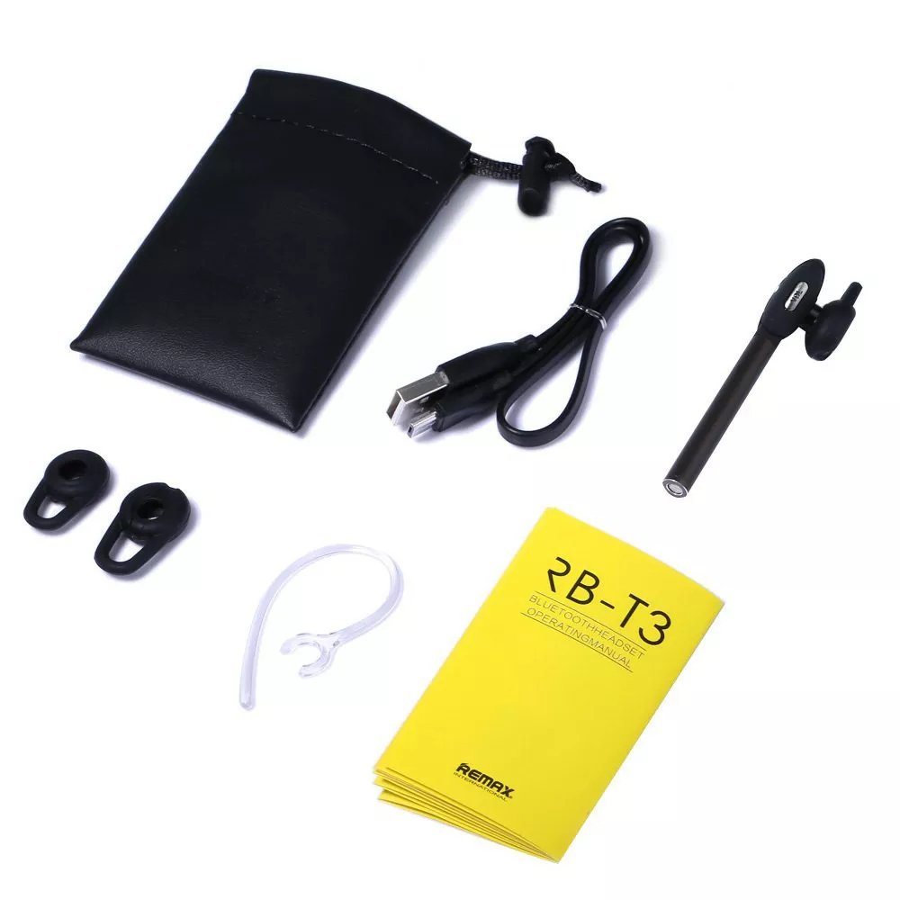 Блютуз гарнитура Remax RB-T3 Black - фото 4