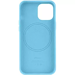 Чохол Apple Leather Case with MagSafe for iPhone 13 Pro Max Blue - мініатюра 2