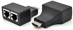 Подовжувач по крученій парі HDMI 1.3 1080p 60hz до 30м через CAT5E/CAT6E black (YT-SCPE HDMI / 2P-30m720P) EasyLife - фото Подовжувач по крученій парі HDMI 1.3 1080p 60hz до 30м через CAT5E/CAT6E black (YT-SCPE HDMI / 2P-30m720P) EasyLife