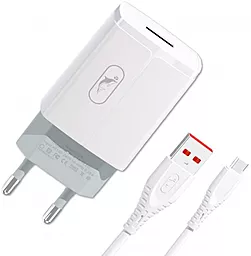 Мережевий зарядний пристрій SkyDolphin SC06V 12w home charger + micro USB cable white (MZP-000180)