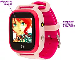 Смарт-часы AmiGo GO005 4G WIFI Thermometer Pink - миниатюра 7