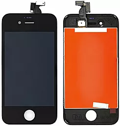 Дисплей Apple iPhone 4S с тачскрином и рамкой, Black