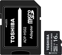 Карта пам'яті Toshiba microSDHC 16GB M203 Class 10 UHS-I U1 + SD-адаптер (THN-M203K0160EA) - фото Карта пам'яті Toshiba microSDHC 16GB M203 Class 10 UHS-I U1 + SD-адаптер (THN-M203K0160EA)