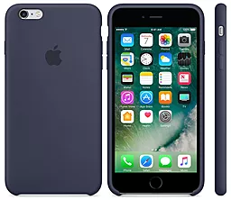 Чехол Silicone Case для Apple iPhone 6, iPhone 6S Midnight Blue - миниатюра 3