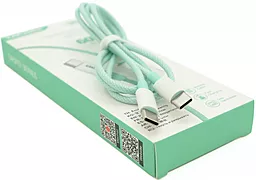 Кабель iKaku KSC-723 GAOFEI USB Type-C - Type-C 60w 3a 1м PD cable Green - фото Кабель iKaku KSC-723 GAOFEI USB Type-C - Type-C 60w 3a 1м PD cable Green