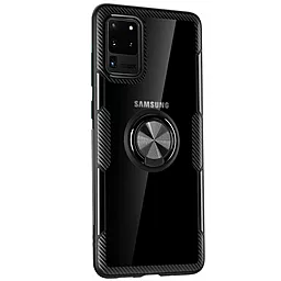 Чехол Deen CrystalRing Samsung G988 Galaxy S20 Ultra Clear/Black