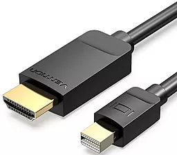Видеокабель Mini DisplayPort - HDMI v1.4 1080p 30hz 2m black (HABBH) Vention - фото Видеокабель Mini DisplayPort - HDMI v1.4 1080p 30hz 2m black (HABBH) Vention