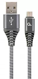 Кабель USB Cablexpert Premium 2M micro USB Cable Grey (CC-USB2B-AMmBM-2M-WB2)