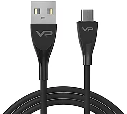 Кабель USB Veron SM08 Silicon 12w 2.4a micro USB cable black